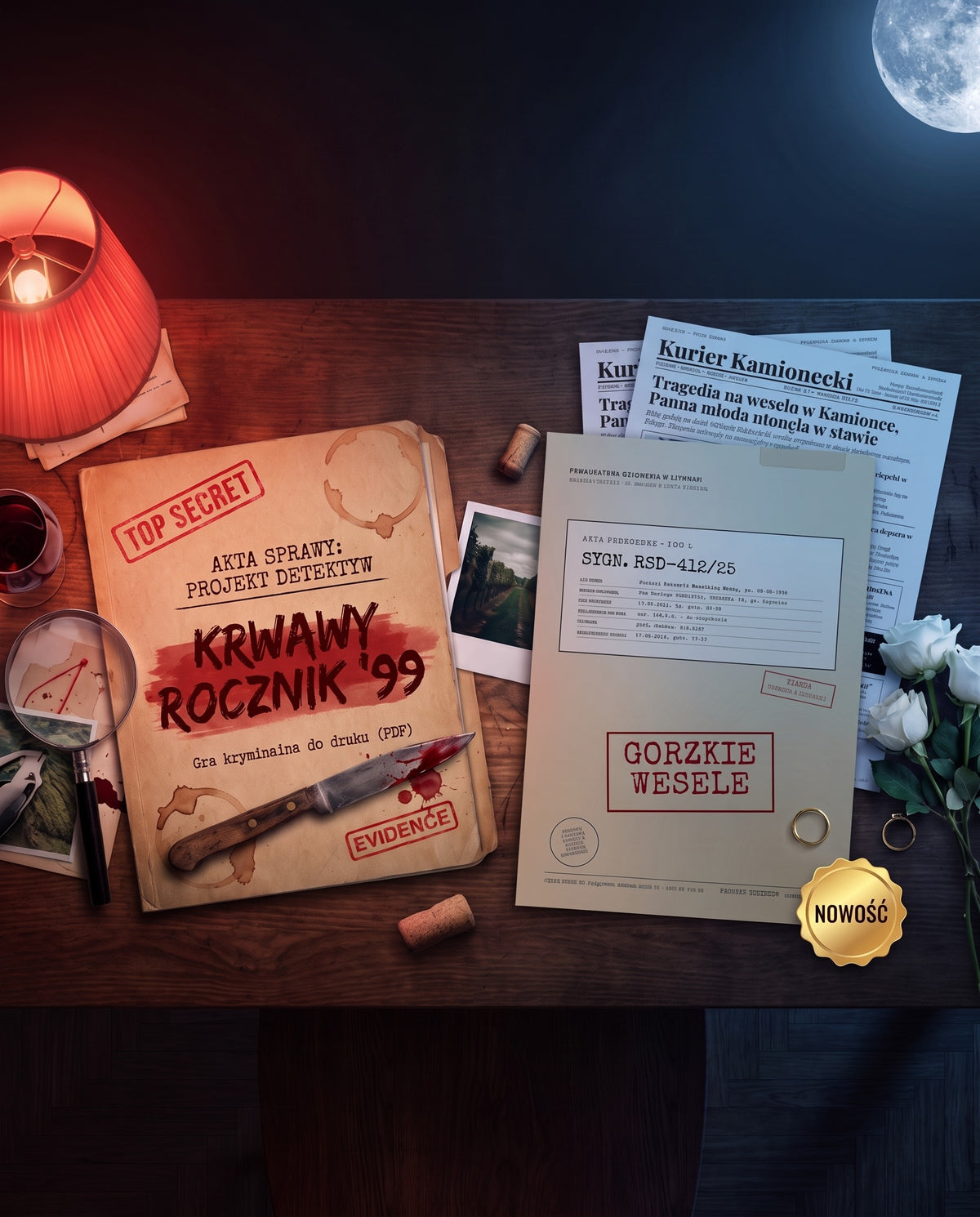 Zestaw 2 Spraw: Krwawy Rocznik '99 + Gorzkie Wesele – Gry Detektywistyczne PDF